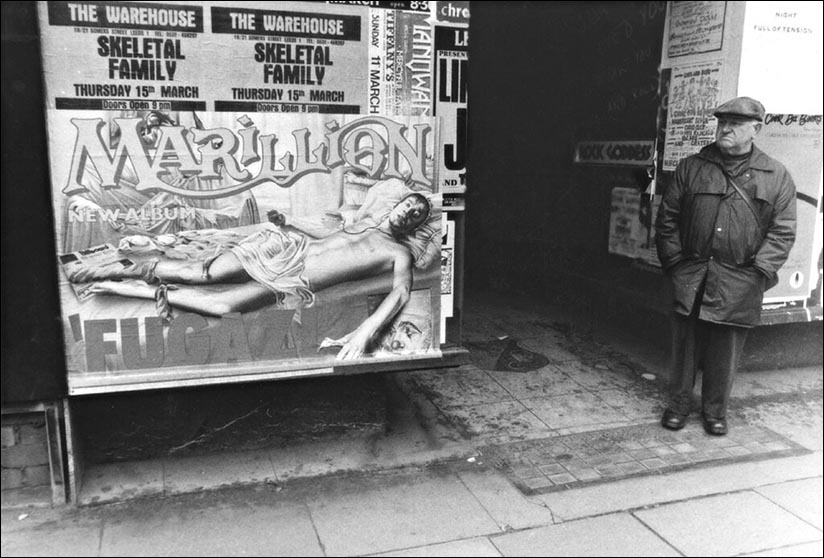 "Fugazi"-advertising poster in Leeds - February or March 1984 - Photo by Martin Zukor